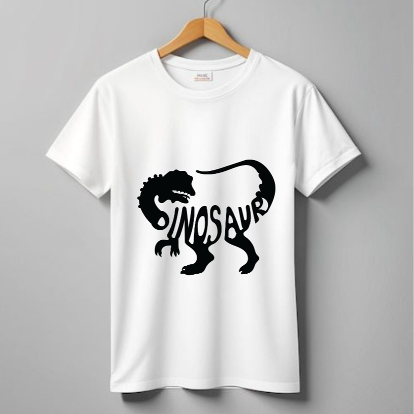 BLACK DINO T SHIRT FOR BOYS